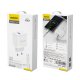 Dudao A20EU USB-A 18W sienas lādētājs – balts + USB-A – USB-C kabelis