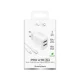 Сетевое зарядное устройство Puro PROLITE 10W 2x USB-A + кабель USB-A - USB-C 1.2м,...