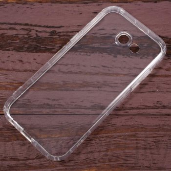 Samsung Galaxy A5 2017 A520F Dual Shock-proof TPU Case Cover Bumper, transparent - puscietā silikona vāciņš