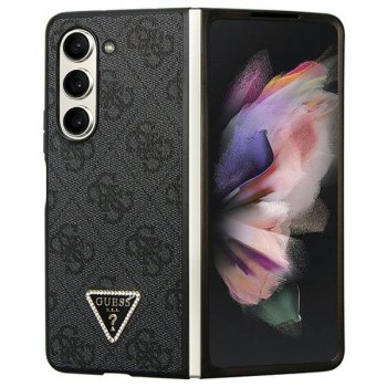 Кожаный чехол Guess 4G Diamond Triangle для Samsung Galaxy Z Fold 5 - черный