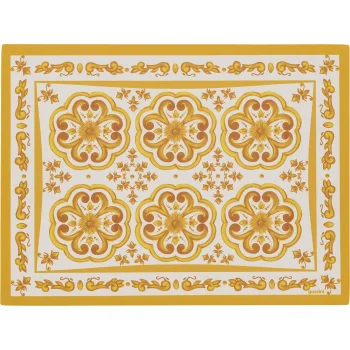 Сервировочная салфетка Guzzini Blues 33 x 44 см, янтарно-оранжевая