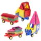 Magnētiskie Rotaļu Celtniecības Bloki Kluči Konstruktors 3D Puzle 72 gab. | Magnetic Building Blocks Bricks Tiles...