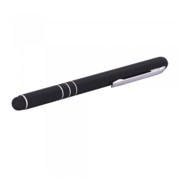 Capacitive Stylus Touch Pen for Apple iPhone 5s 6s iPad Samsung HTC LG Huawei - Black, irbulis stiluss ar stiprinājumu
