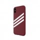 Adidas OR Molded PU Suede vāciņš Apple iPhone X / XS Burgundijas