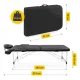 4FIZJO Portable Aluminum Massage Table, 70 cm, Black