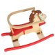 Koka Šūpuļzirgs Šūpuļzirdziņš ar Atzveltni | Wooden Rocking Horse with Backrest