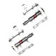 Rockbros JT410S velosipēda pedāļi ar 4 gultņiem - sudraba