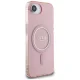Guess IML Glitter Circle MagSafe vāciņš iPhone 16e, rozā