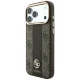 Guess 4G Stripe Round and Classic Logos MagSafe vāciņš iPhone 17 Pro / 18 Pro, brūns
