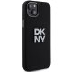 DKNY iPhone 15 Plus vāciņš HC Silicone w Stack Metal Logo, melns