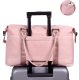 Adjustable Bag for Hiking Camping Canoeing Traveling Beach, Pink