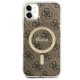 Guess iPhone 11 Case 4G MagSafe, Brown