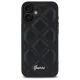 Guess iPhone 16 Plus Case Quilted Metal Logo, Black