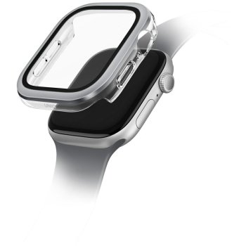 Uniq Voute aizsargstikls un vāciņš Apple Watch 10/11 42mm Silver