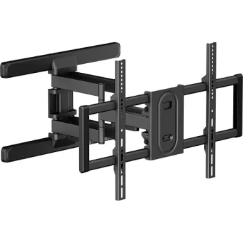 TV sienas kronšteins 37"–86" ekrāniem, melns