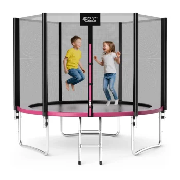 4Fizjo CLASSIC bērnu dārza batuts, 312 cm (10 FT), rozā/melns