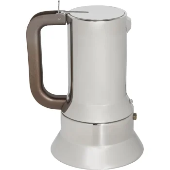 Alessi 9090/6 Espresso kafijas kanna, 6 tasītes, Sudraba