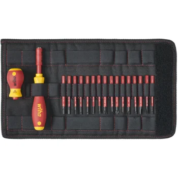 Wiha 2831T18 slimVario Screwdriver and Bit Set, 1000 V