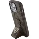 Guess Grip Stand 4G Triangle Strass apvalks iPhone 15 Pro Max - brūns | case for brown