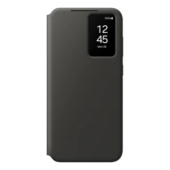 Samsung Galaxy S24 FE ( SM-S721B/DS ) Smart Clear View Cover with Display, Black (EF-ZS721CBEGWW) | Oriģināls...