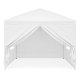 MultiGarden Pop Up Gazebo 3x3 m with 4 Side Panels, White