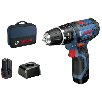 Аккумуляторная ударная дрель-шуруповерт Bosch GSB 12V-15 (2x 2.0 Ач)