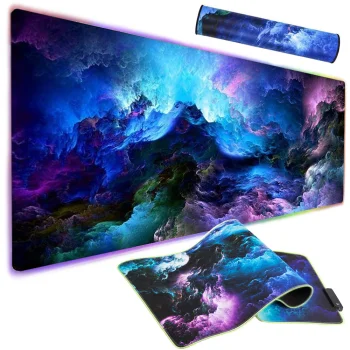 Игровая мышь с подсветкой LED RGB XXL, 90x40 см