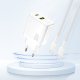 Сетевое зарядное устройство Dudao A27TEU PD 30W GaN USB-A USB-C – белое
