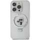 Karl Lagerfeld iPhone 14 Pro Case Magsafe Ringstand KC, White