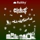 Ruhhy 00022305 Christmas Window Stickers, 66 cm