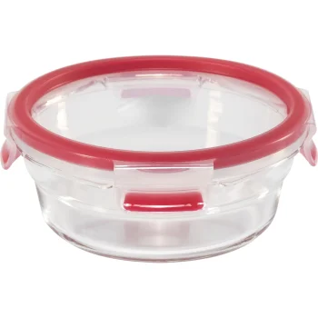 Emsa Clip & Close stikla pārtikas trauks 600 ml, sarkans