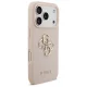 Guess iPhone 17 Pro vāciņš Grained Big 4G & Classic Logo, rozā