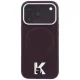 Чехол Karl Lagerfeld Grained Embossed Ring & Kameo Logo MagSafe для iPhone 18 Pro / 17 Pro, бордовый