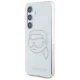 Karl Lagerfeld Rhinestones vāciņš Samsung Galaxy S25, caurspīdīgs