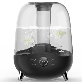 Ультразвуковой увлажнитель воздуха Deerma F327W, 5 л, черный/прозрачный