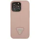 Guess Saffiano PU Triangle vāciņš iPhone 14 Pro 6,1\" rozā