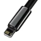 Кабель USB - Lightning Baseus Tungsten Gold 2.4A 2м Черный