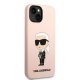 Karl Lagerfeld vāciņš iPhone 14 Plus Silicone Ikonik Balts