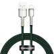 Кабель USB - Lightning Baseus Cafule CALJK-A06 2.4A 1м Зеленый