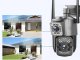 Уличная поворотная 4G/Wi-Fi камера с двумя объективами и датчиком...