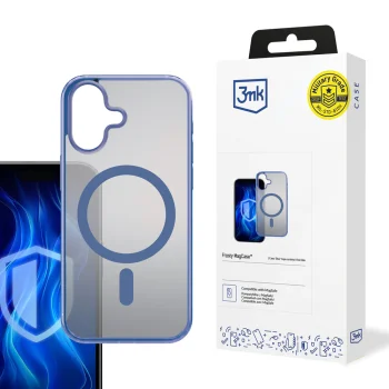 3mk Frosty MagCase vāciņš Apple iPhone 16 Plus, Zils / Caurspīdīgs