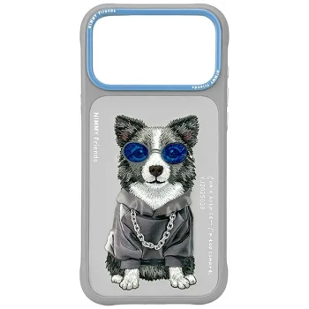 Nimmy Glasses Cool Nag vāciņš Apple iPhone 17 Pro Max, Pelēks