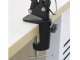 LED Magnifying Lamp with Clamp, Adjustable Desk Light, Black
