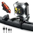 Rechargeable LED Bike Light Set with Electric Horn
