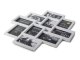 Liels 3D foto rāmis 10 fotogrāfijām, balts