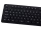 Silikona gumijas USB tastatūra ar ciparu bloku, melna