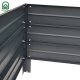 Paaugstinātā dārza dobe Klasika Garden, 1500x750x300mm, Pelēka
