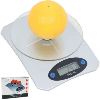 Elektroniskie virtuves svari ar stikla virsmu un LCD displeju, 5 kg / 1 g