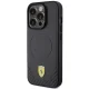 Ferrari iPhone 15 Pro vāciņš Carbon Metal Logo MagSafe, melns