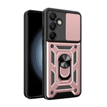 Samsung Galaxy S24 FE ( SM-S721 ) Armor Guard TPU Hybrid Camshield Case Cover, Pink | Telefona Vāciņš Maciņš...